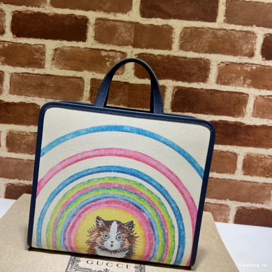 First bag ru tote bag star strawberry GUCCI Children's 0823